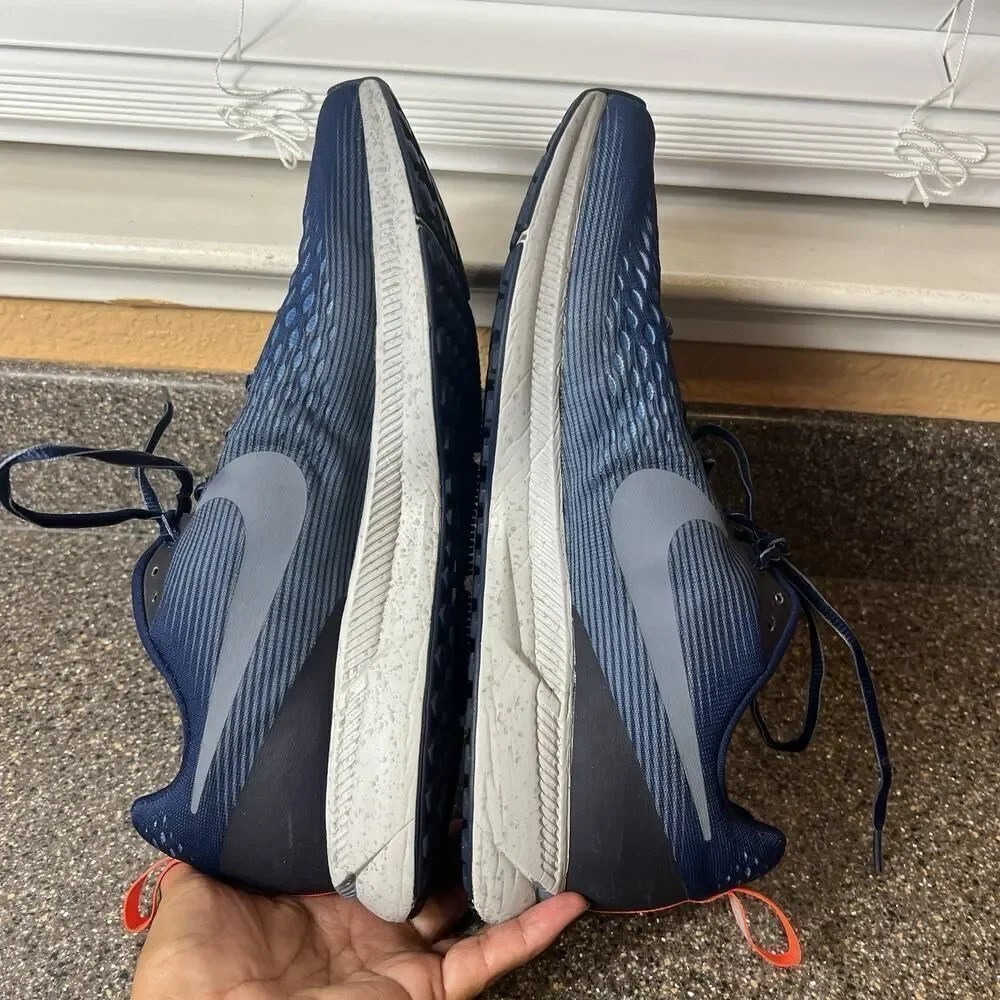 Nike Air Zoom Pegasus 34 Shield Mens Sz 11 Running Shoe Blue Obsidian 907327-400